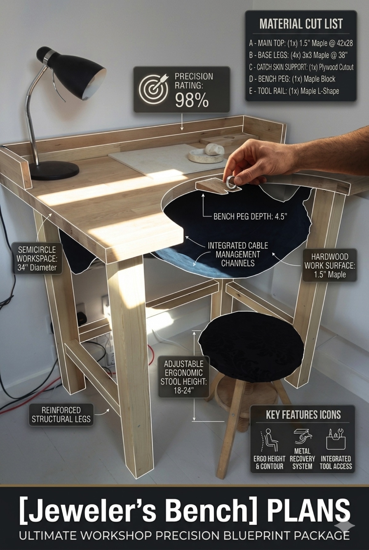 Jeweler Workbench Plans